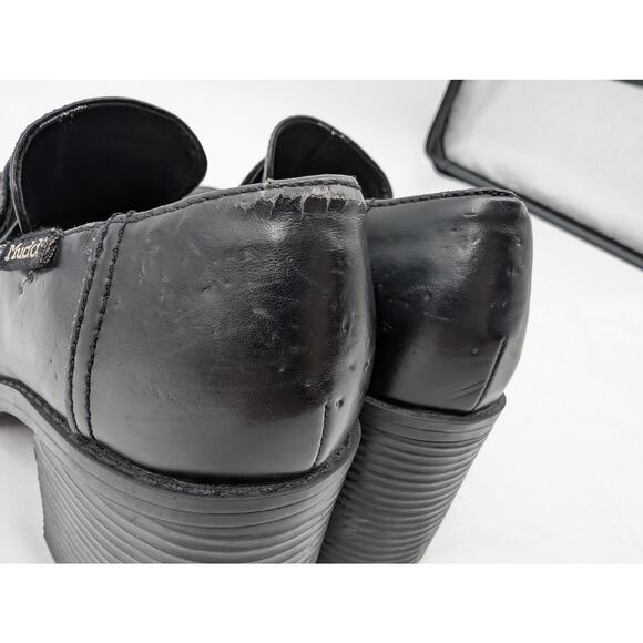 Mudd Tempo 90's Y2K Platform Chunky Heel Loafers Vegan Black Women's 7.5 - Picture 5 of 10